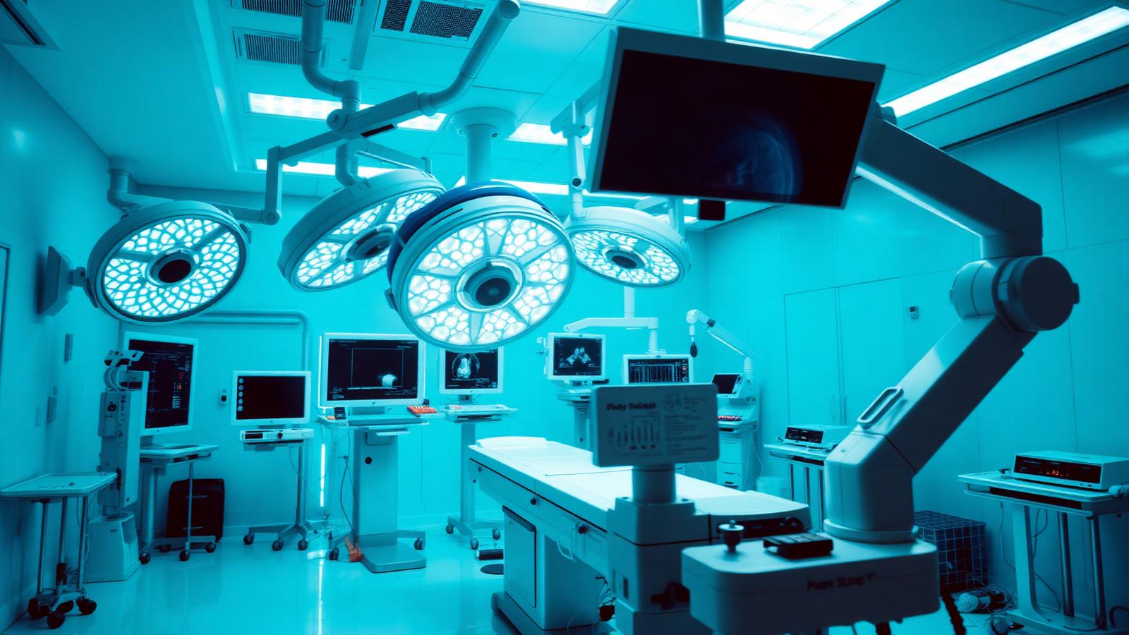 Detalhe de instrumentais e cateteres utilizados em procedimentos de cardiologia intervencionista em ambiente hospitalar